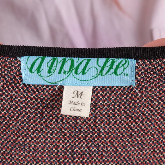 Dina Be Long Sleeve Geometric Print Dress Medium - Picture 7 of 9